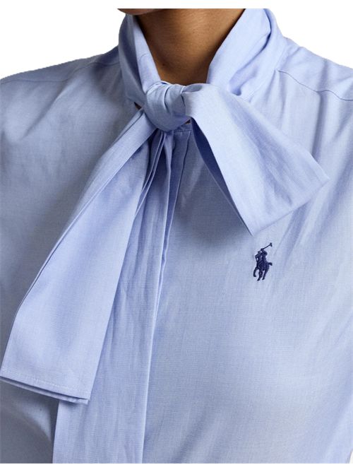 Camicia con logo ricamato Polo Polo Ralph Lauren | 211-B17147-001MEDIUM BLUE